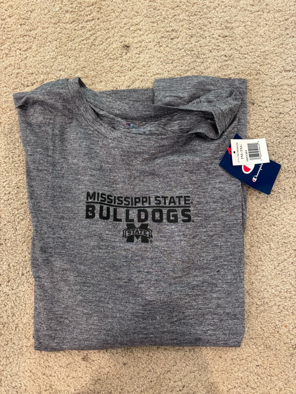 Champion Mississippi State Bulldogs Grey long sleeve tee